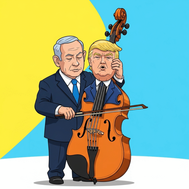 Netanyahu Plays Trump Like a Big Bass Fiddle