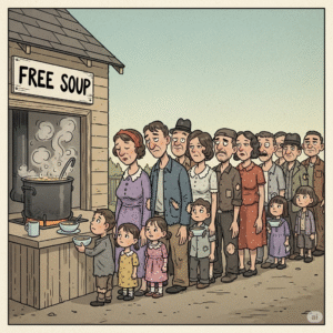 Trump Promised Cheaper Groceries — What the Hell Happened? Soup Kitchen